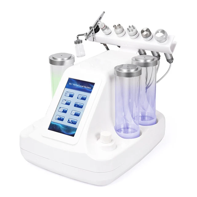 Dermoabrasión 6 en 1 limpieza facial limpieza ultrasónica dispositivo de belleza