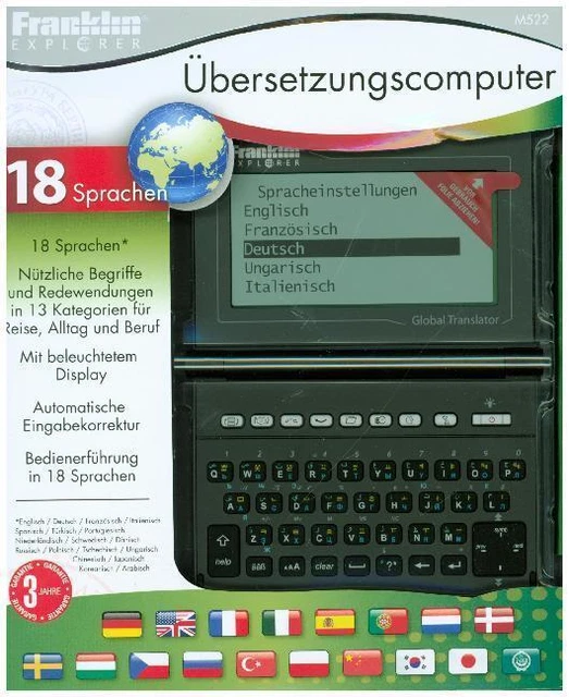 Franklin Global Translator 18-Sprachen | Stück | Deutsch | 2018