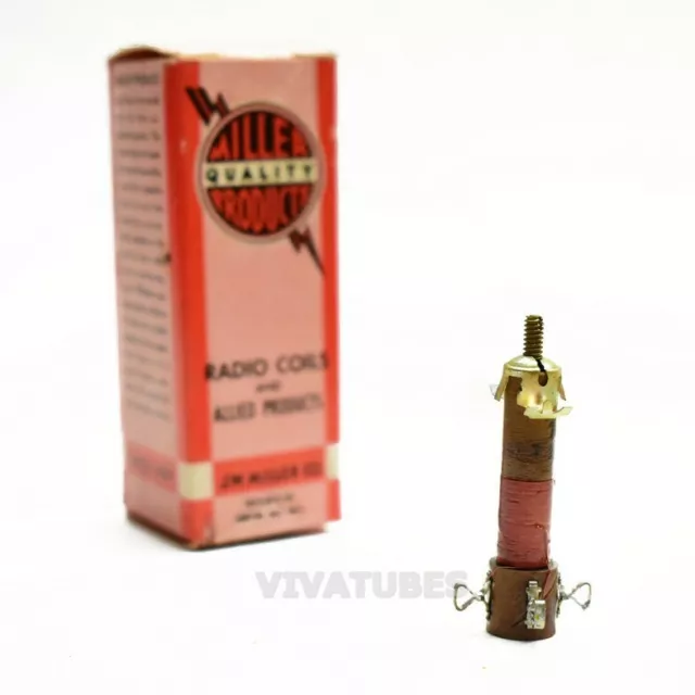 NOS NIB Miller 1470 4.5 MHz. Sound Trap (Tapped) Coil 1 1/2"