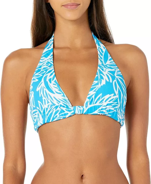 Milly 261069 Women Lotus Nikia Bikini Top Swimwear Blue Size Small