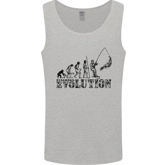 Gilet da uomo Evolution of a Fisherman divertente pescatore