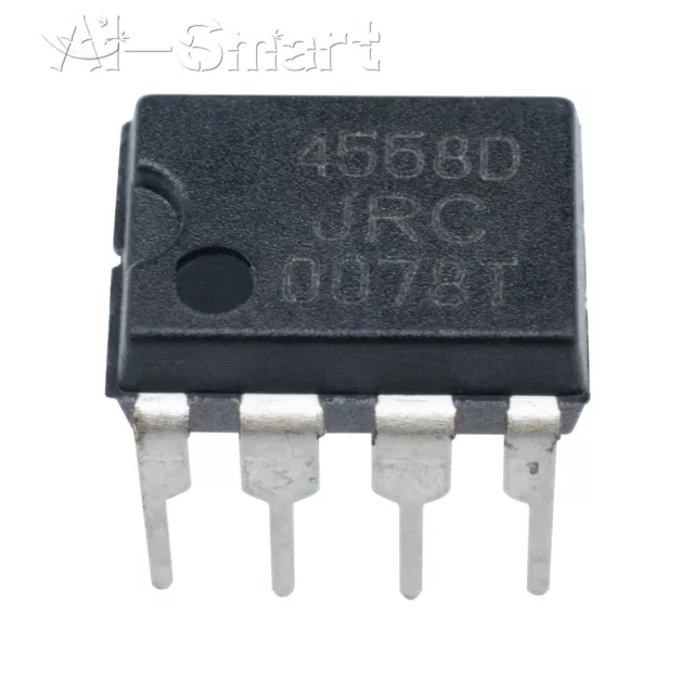 50PCS JRC 4558D  JRC4558D DIP 8 OPAMP OP AMPS CHIP IC Low Power TS808 TS9