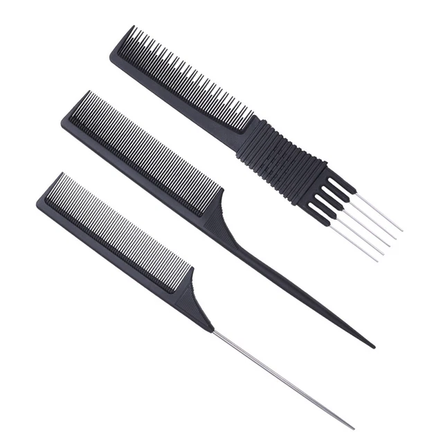 Peines antiestáticos de 3 piezas Juegos de Peine para el Cabello Traje para Hombres Mujeres Niñas