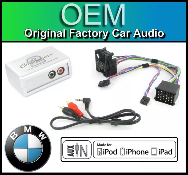 BMW 3 Series E46 AUX in lead Car stereo iPod iPhone player adapter connection