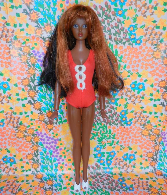 Vintage 70s Ideal Taylor Jones Tuesday Taylor African American Hair Change Doll