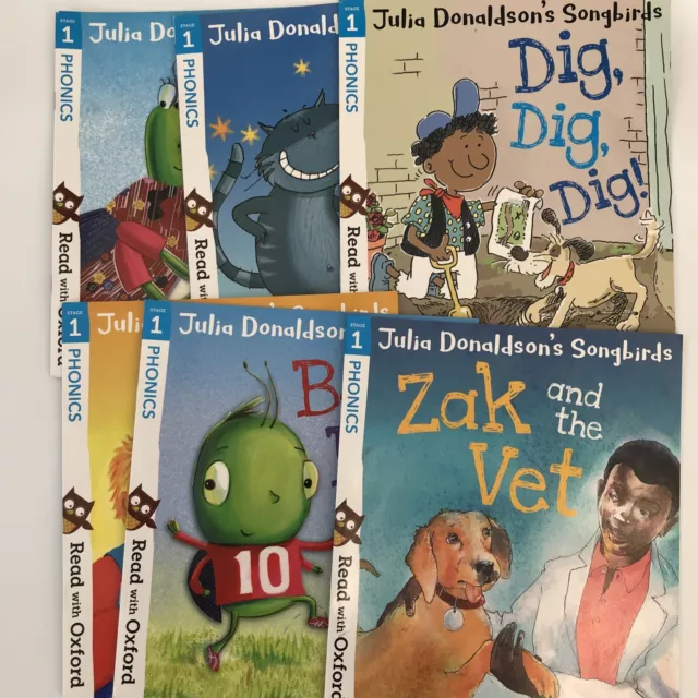 Oxford Read Reading Books Stage 1 Phonics Paperback Donaldson Songbirds 6 Books