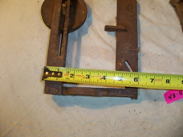3 Vintage Iron Barn Door Roller Shed Sliding Door Trolley Wheels Hardware 3