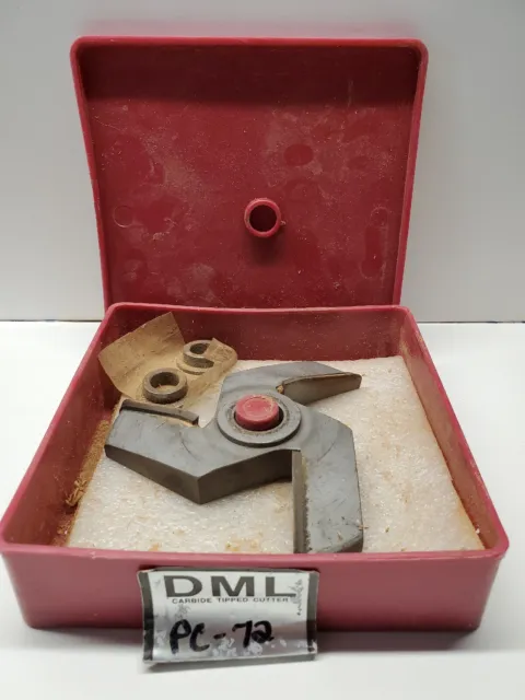 DML PC-72 Carbide Tipped Cutter, 3/4" Bore with 1/2 Bushings