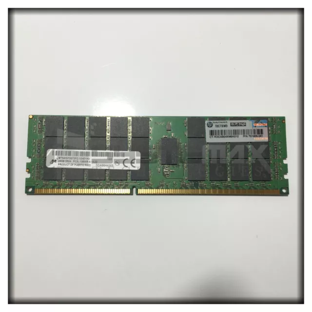 HP 24GB (1x24GB) 3Rx4 PC3L-10600R LV Memory Kit for BL460c Gen8 707404-B21