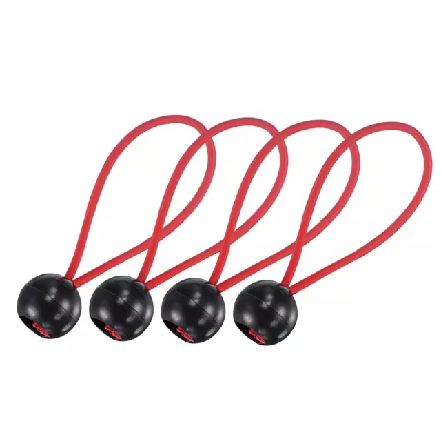 Bola Cuerdas Elástica Cuerda, 100mm Cuerdas Amarre Abajo Lona Correas Rojo 25uds