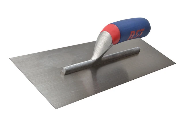 R.S.T. de Plâtrier Arrivée Truelle Acier Carbone Souple Tactile Poignée 16 x 4.1