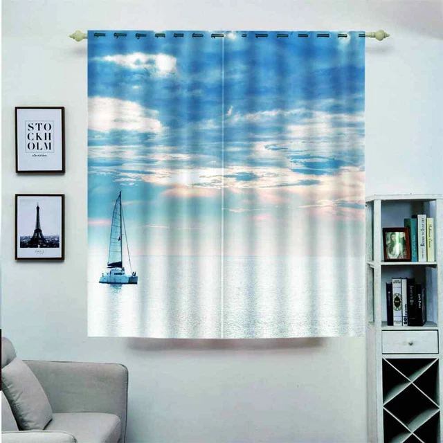FLAWLESS HIGHDEFINITION CLOUDS Printing 3D Blockout Curtains Fabric