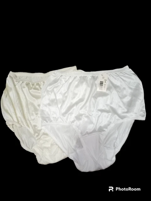 Vintage 2 Pack Cotillion Briefs Size 5 White & Cream