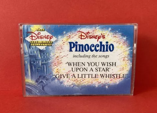 Disney Read Along Collection Pinocchio Cassette Tape Audio Book Vintage 1988