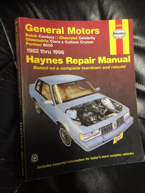 Haynes #38005,  General Motors Buick Chevrolet Oldsmobile Pontaic  Repair Manual