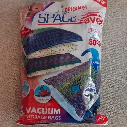 12 PACK COMBO: 8 Jumbo Vacuum Seal Space Saver Storage Bag 47X32