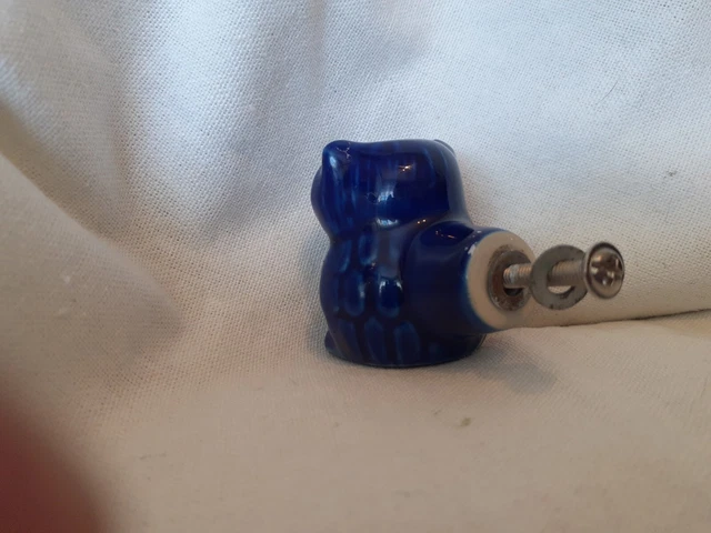 Cute Ceramic Owl Cabinet Knob Kitchen Cupboard Closet Drawer Pull Handle 1pc 3