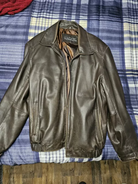 ARMANI COLLEZIONI LAMBSKIN Leather Jacket Size Large Men’s $20.72 ...