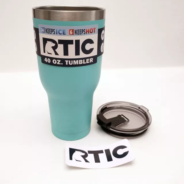 RTIC 40oz Stainless Steel Tumbler w/ Spill Proof Lid Vacuum Insulated - Teal
