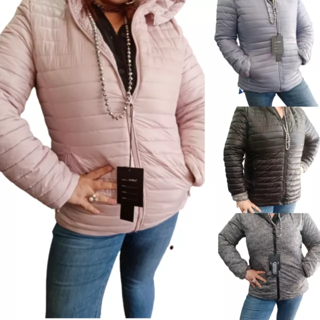 GIUBBINO donna 100 grammi piumino PRIMAVERILE giacca giubbotto REGULAR FIT