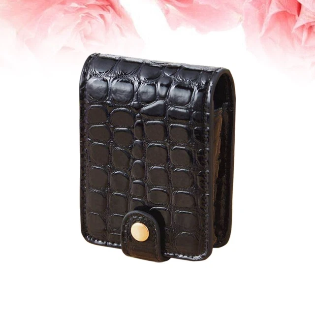 1 pieza Estuche Lápiz Labial Portátil PU Coimán Bolsa de Maquillaje de Viaje Bolsa de Cosméticos para
