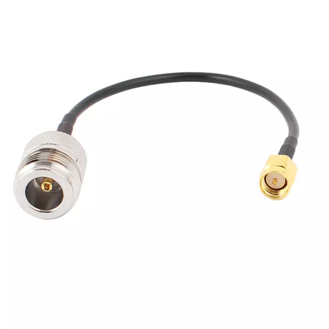 SMA-J Male to N-K Female RG174 Coaxial Cable Pigtail 15cm