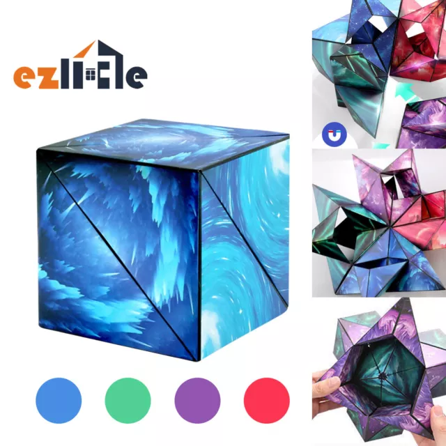 Variety Changeable Magnetic Magic Cube 3D Puzzle Anxiety Stress Relief Gift Toys