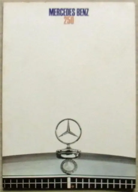 MERCEDES BENZ 250 Car Sales Brochure Dec 1968 #WZ 1235/03/02/1268