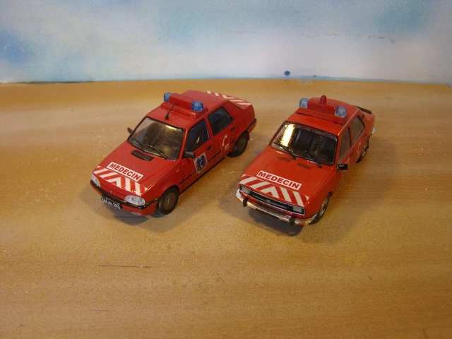 MINIALUXE 1/43 - Lot de 2 motos de Police / Motards - ER EUR 50,00