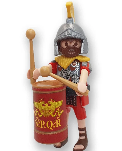 PLAYMOBIL FIGURA ROMANO Con Tambor Legionario Romanos Roma Soldado - Main Image