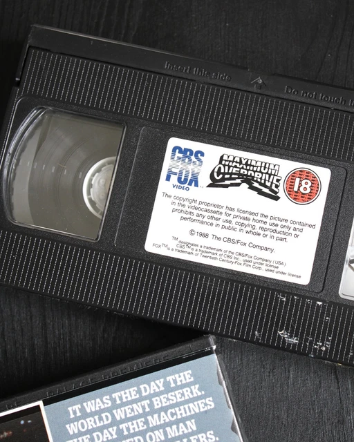 MAXIMUM OVERDRIVE VHS Video Big Box Ex-Rental (1988) CBS Fox Stephen ...