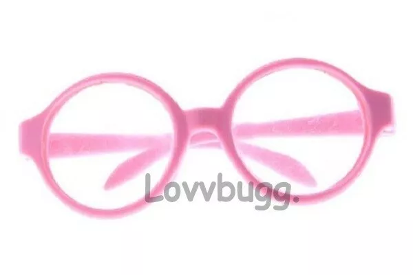 Round Pink Eyeglasses for Girl Doll 18" Accessory FREESHIP ADDS! LovvU!