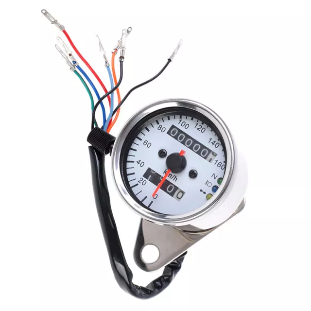 Universal Motorcycle Dual Speedometer Odometer 12V Motorcycle with LED Indica_EL