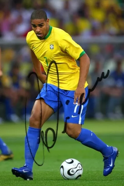 ADRIANO (1) INTER MILAN & BRAZIL LEGEND - 6x4'' Signed Autograph PHOTO - Print