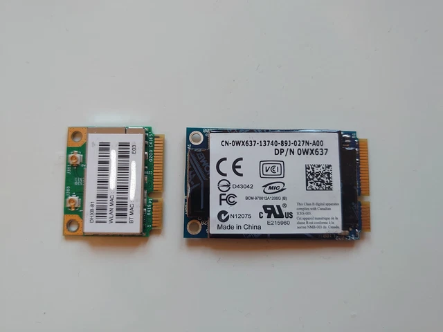 Broadcom 0WX637 mini-PCI-E card + Free mini-PCI-E WiFi card