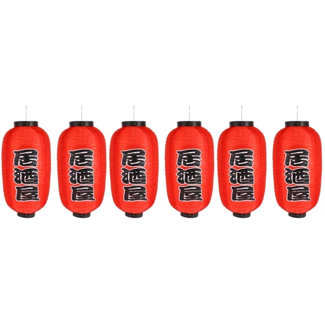 3 Sets Silk Cloth Lantern Sushi Restaurant Decorative Japanese Lanterns