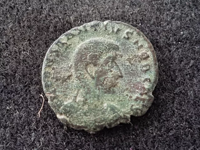 Very nice Roman coin of Constantius Gallus rev. Fel temp repartio uncleaned L39e