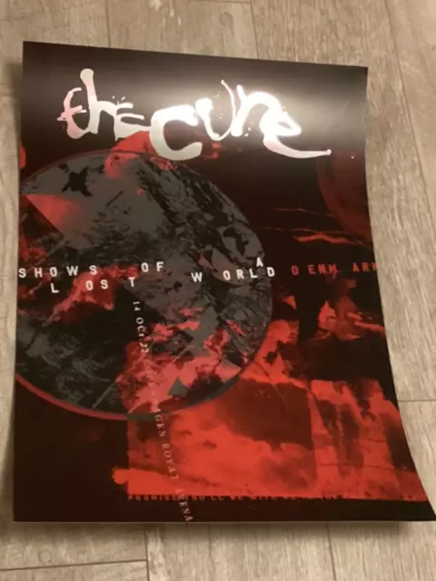 THE CURE - COPENHAGEN, 14th OCTOBER 2022 OFFICIAL MEMORABILIA CONCERT/GIG POSTER