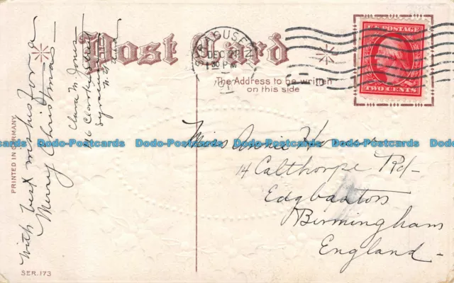 R137189 Christmas Greetings. Ser. 173. 1910 2