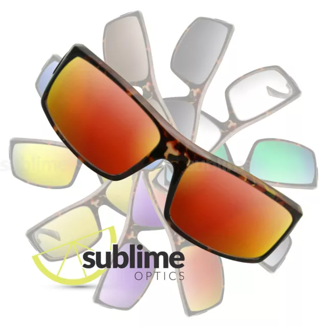 POLARIZED Metallic Fire Red Replacement Lenses for Von Zipper Kickstand  ~ Rojo