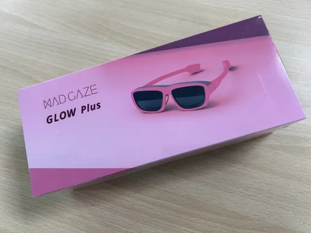 Mad Gaze GLOW Plus Bubble Gum Pink AR Glass Smart Glasses New