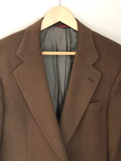 JOS A BANK 100% Cashmere Solid Brown BLAZER JACKET MEN 40S Mint