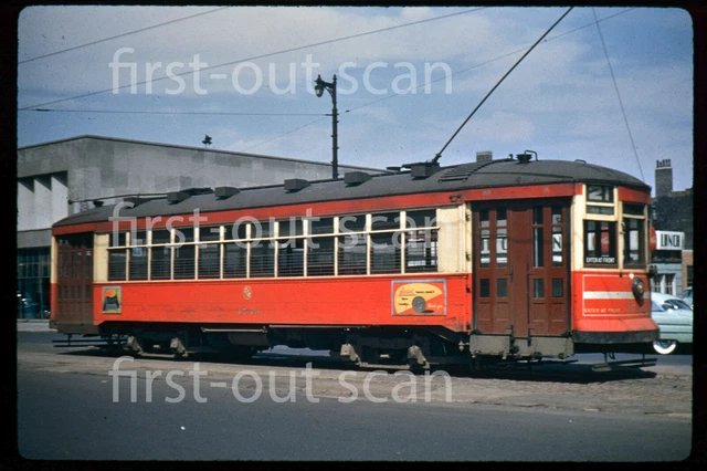 D DUPLICATE SLIDE - CTA Chicago 1743 Trolley Electric 1950s