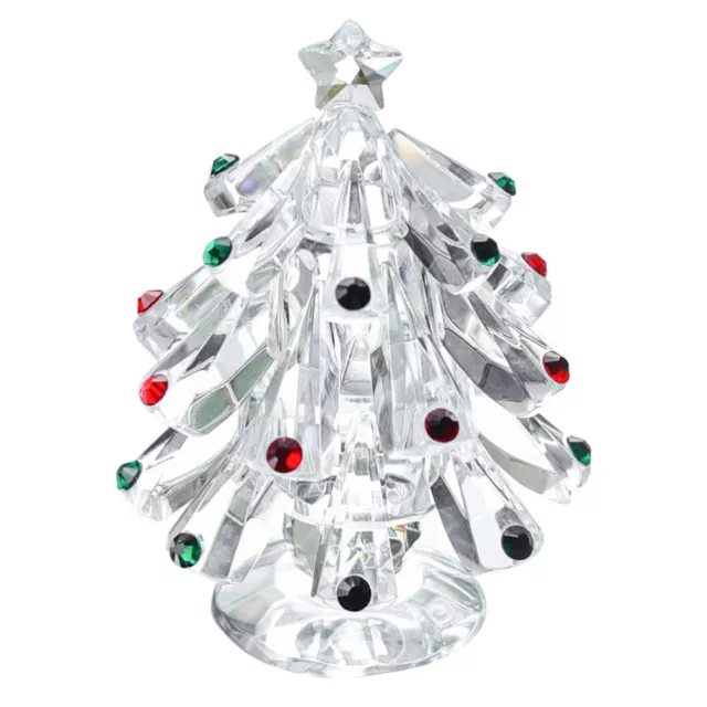 Árbol de Navidad artificial cristal árbol de Navidad muñeco de nieve