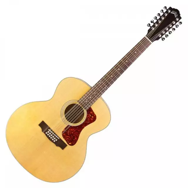 Guild F-2512E Westerly Collection Electro-Acoustic Guitar, Blonde Satin