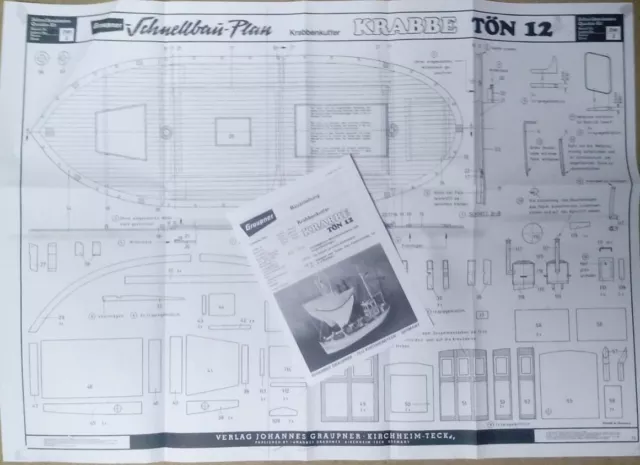 Bauplan & Bauanleitung f. Graupner Krabbenkutter TÖN 12 (Nr. 2141, 1973 - 2012 ) 3