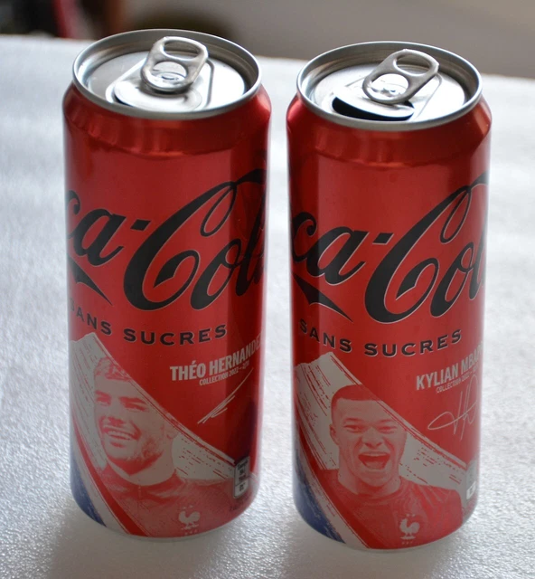 COCA COLA COUPE Du Monde 2022 France. 4 Cans ZERO  HERNANDEZ  MBAPPE