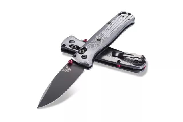 Benchmade 535BK-4 Bugout 3.24" M390 Plain Blade Milled 6061-T6 Handle W/ Clip
