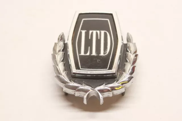 Vintage 1970's Ford LTD Exterior Chrome Emblem Badge Ornament D3AB-7142514-AB