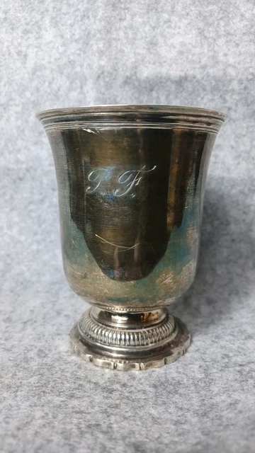 Timbale en argent massif 18e siècle fermiers généraux